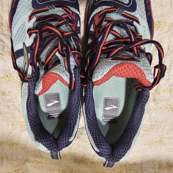 Brooks Cascadia 9 Women's Size 9 B (Medium) Running Shoes Teal Red Blue - Picture 8 of 8